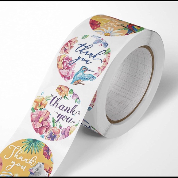 500 animals cactus thank you stickers watercolor - Picture 12 of 16